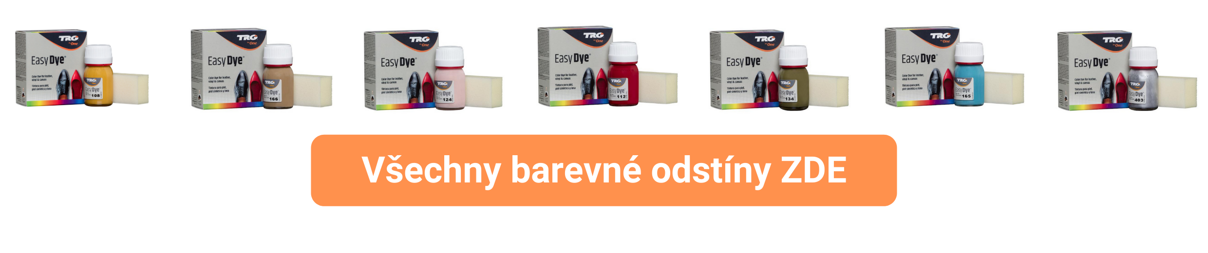 Barvy na kůži Barvy na boty Easy Dye trg the one celá kolekce nabídka barev (3)